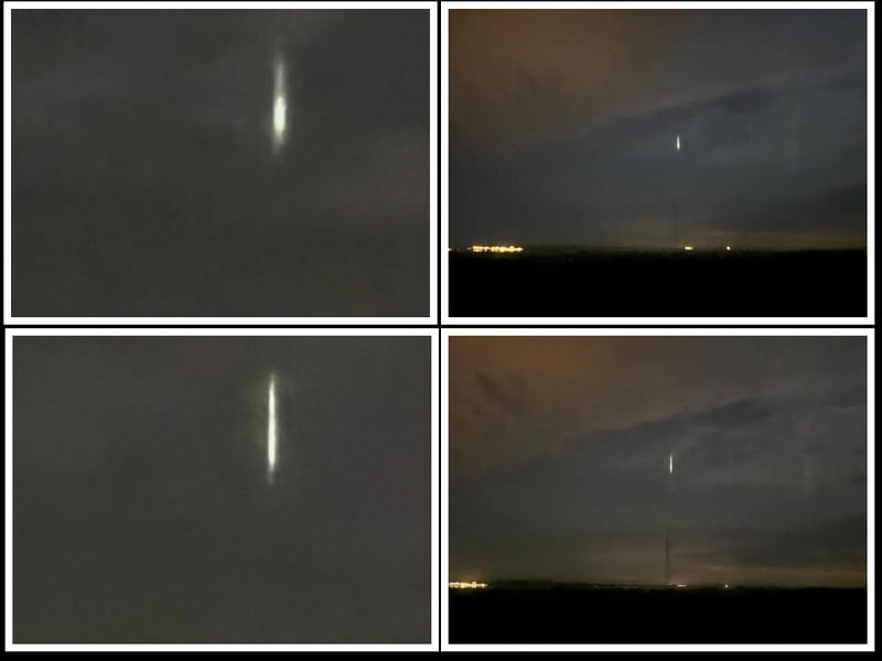 Misteriozna svjetla nad Pagom: "Bilo ih je više, a ovo je snimljeno u mjestu Košljun, prema Viru". Saznali smo o čemu se radi!