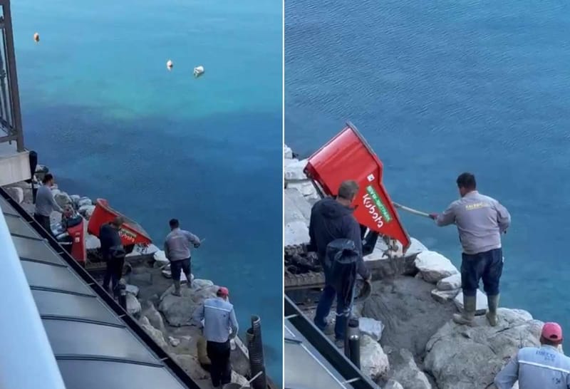 VIDEO Vikend radovi: "Ispred hotela u Šolti se upravo betonira obala" - Gazdarica se ne javlja na telefon, izvođač izignorirao prijave i zabranu radova!