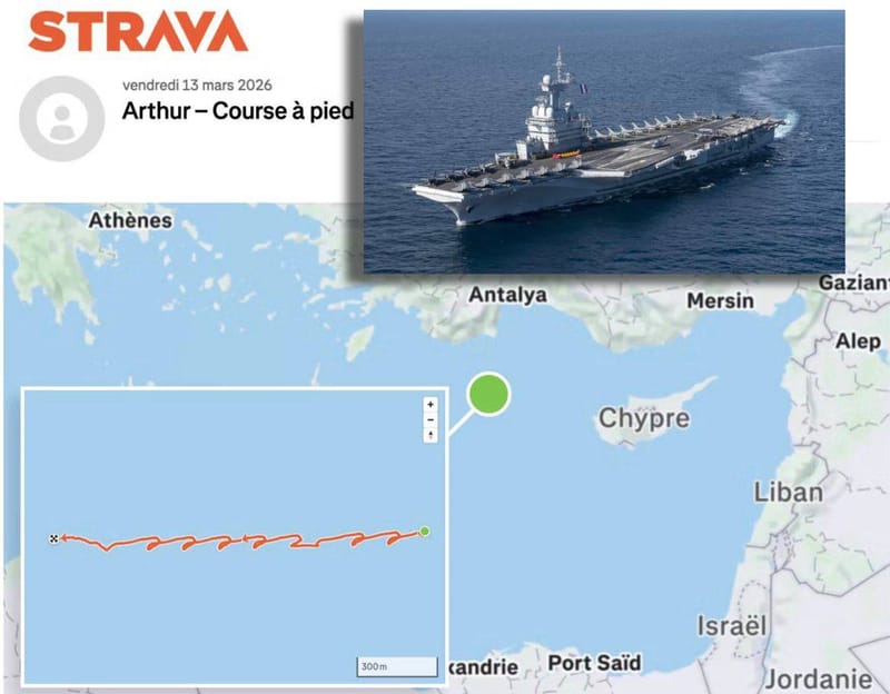 BIZARAN PROPUST Član posade putem fitness aplikacije otkrio lokaciju nosača zrakoplova