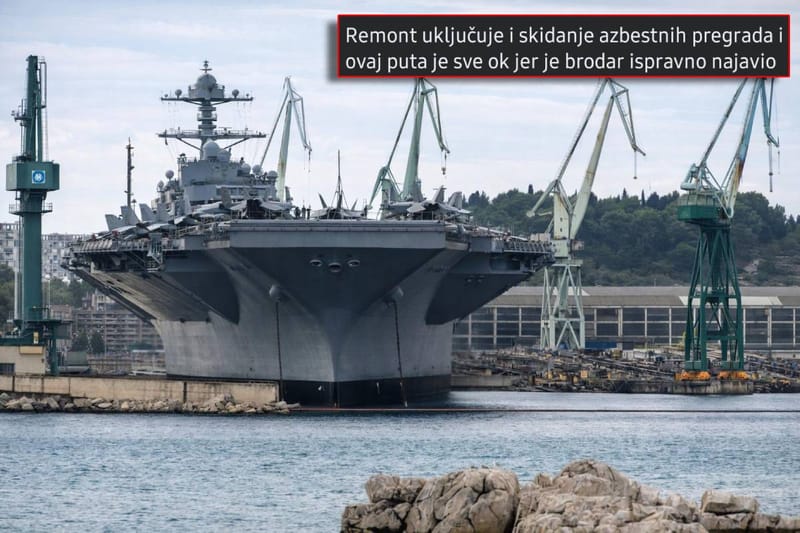 Brodosplit: "Nosač USS Ford kod nas na remontu, skidamo mu azbestne ploče"