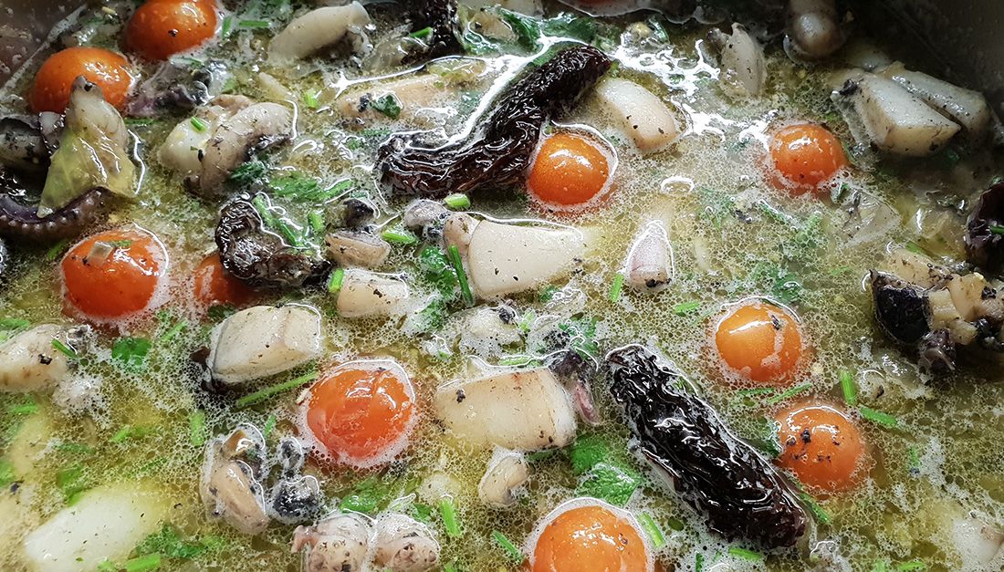 RECEPTI DUBROVAČKOG PRIMORJA Sipa u šugu s lećom i orzom