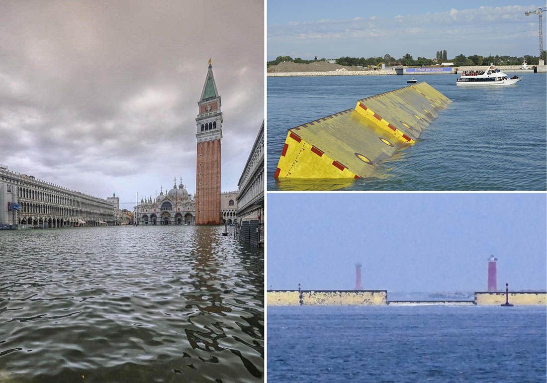 Venecija zbog olujnog juga aktivirala Mojsija, golemi sustav obrane od poplava