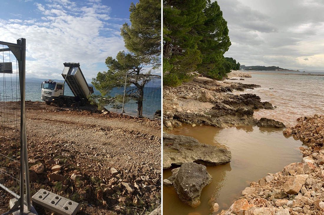 MAKARSKA Nestaju posljednji metri prirodnih uvala: “Zatrpavaju ih zabranjenom zemljom, inspekcija niotkud!”
