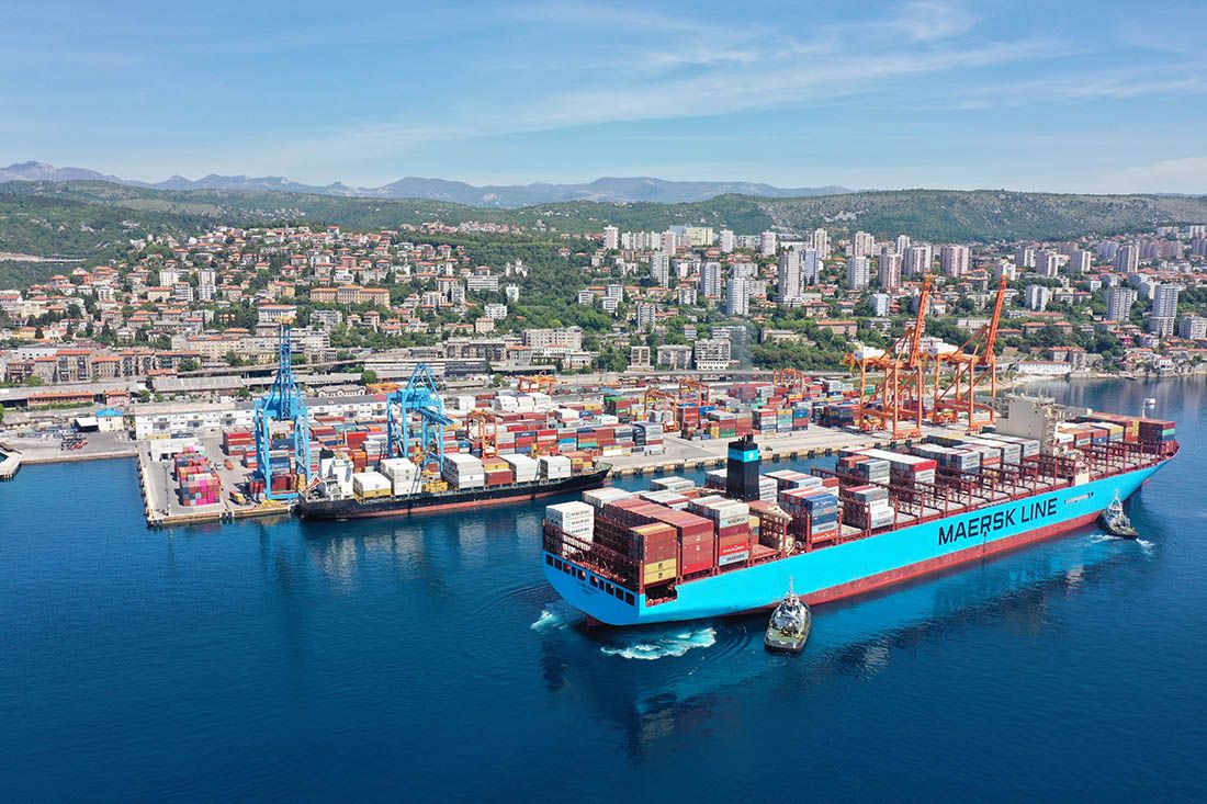 MAERSK STIŽE U RIJEKU Milijun kontejnera prometa na Zagrebačkoj obali