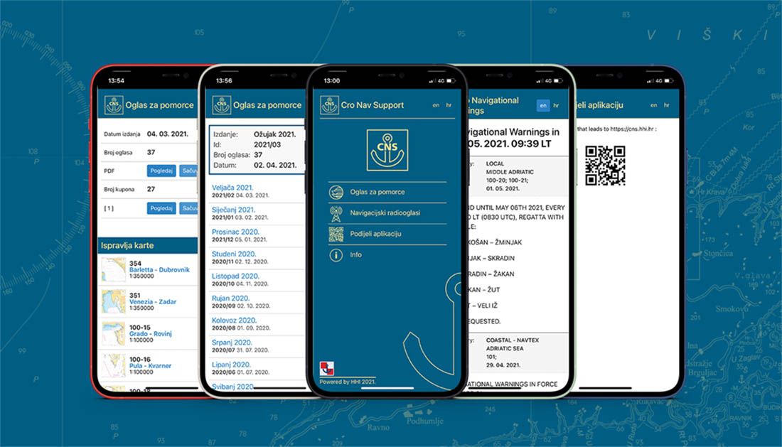 Mobilna web-aplikacija „Cro Nav Supportˮ za navigacijske radiooglase i Oglase za pomorce