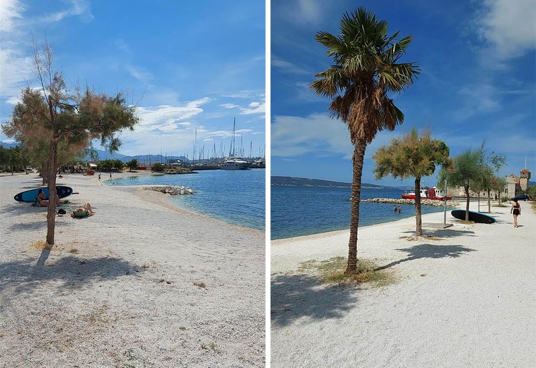 Nakon velikog požara, kaštelanska plaža Kamp napokon očišćena i sigurna za kupače