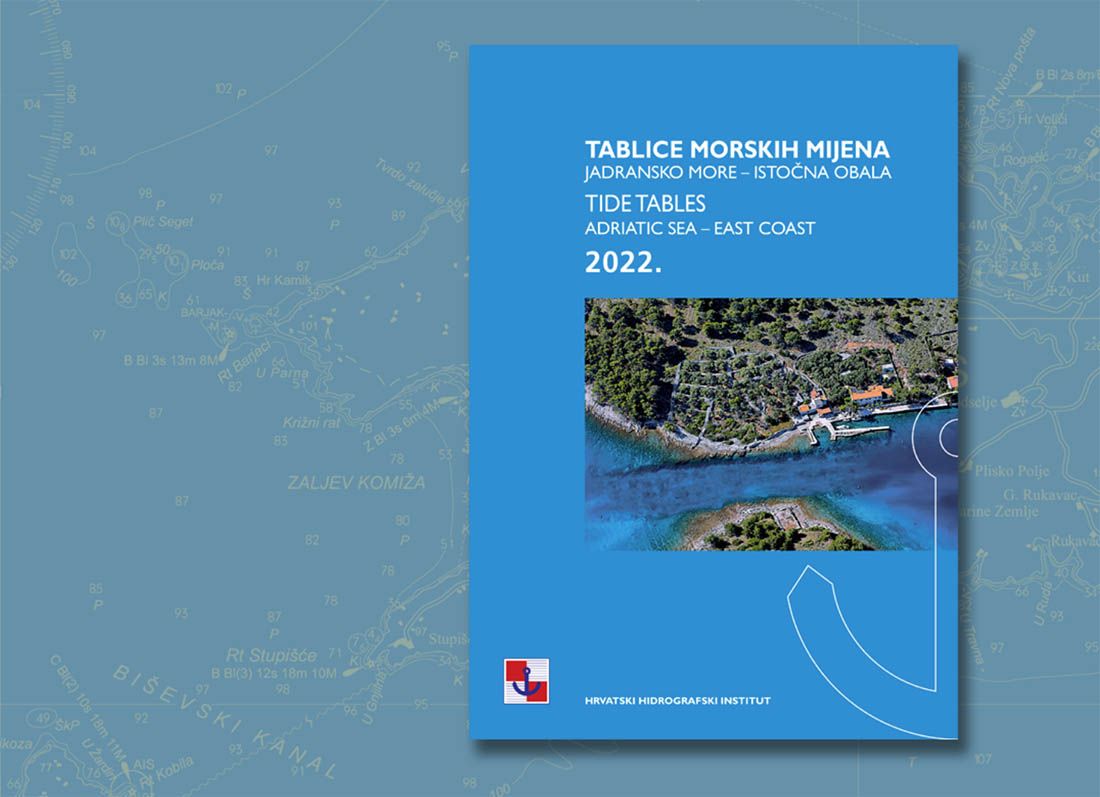 Objavljeno novo izdanje službene publikacije „Tablice morskih mijena, Jadransko more – istočna obala 2022.”
