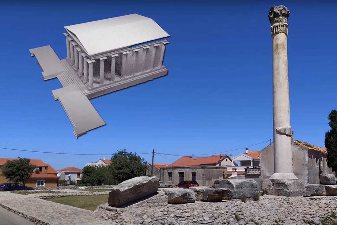 VIDEO Predstavljen rimski hram u današnjem Ninu – Najveći antički hram na istočnoj obali Jadrana