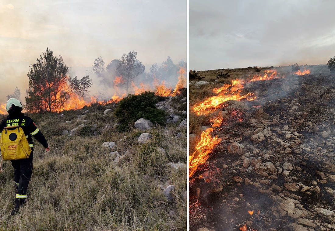 Kod Jadrtovca izgorjelo 30 hektara šume