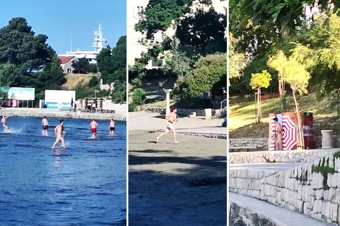 Mladić kao od majke rođen trčkarao splitskim Bačvicama